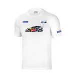 T-shirt homme Rally Car M-Sport Sparco blanc