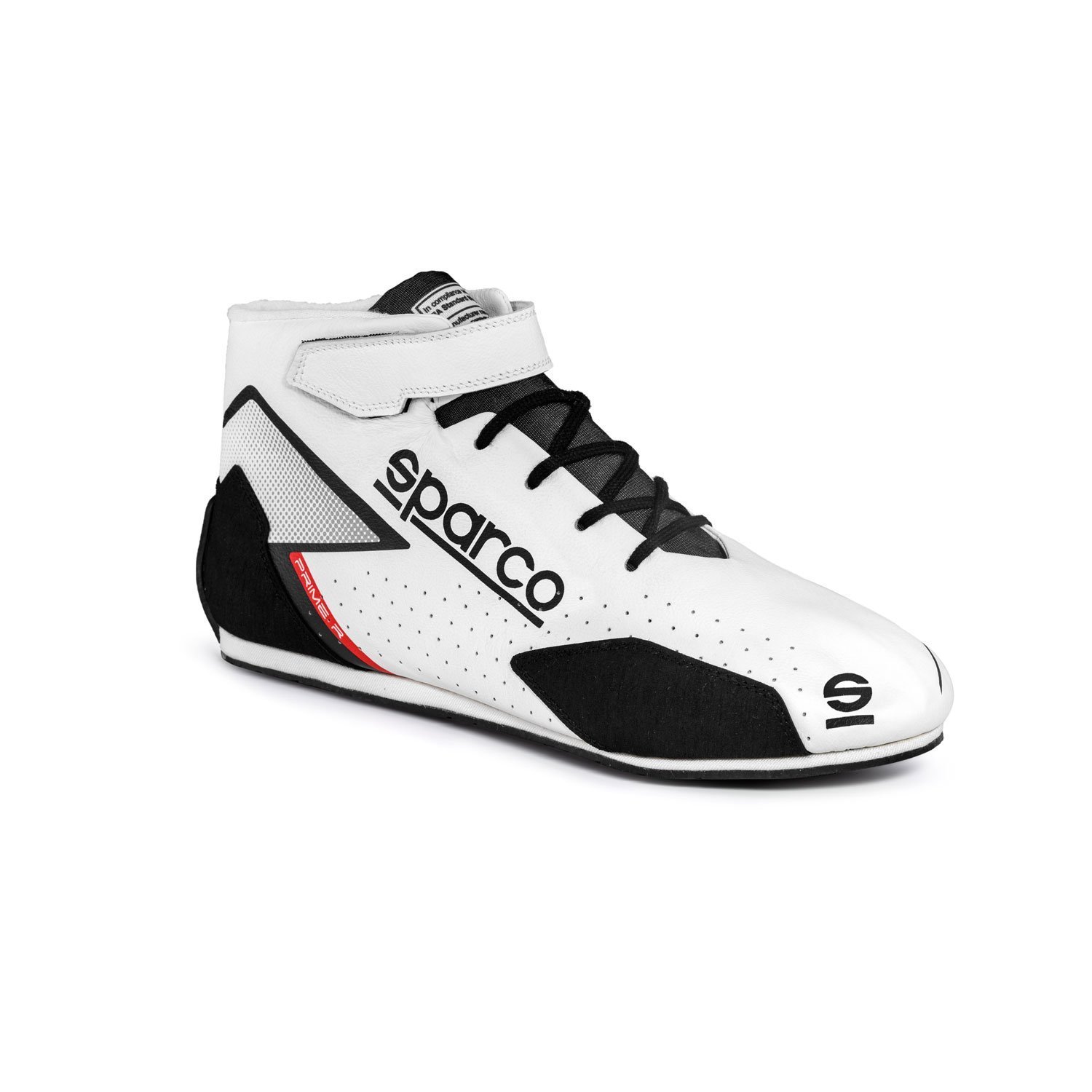 Chaussures de course Sparco PRIME R blanches (approbation FIA) Blanc, Vêtements de course \ Des chaussures Équipes \ Équipement de sport  automobile \ Sparco