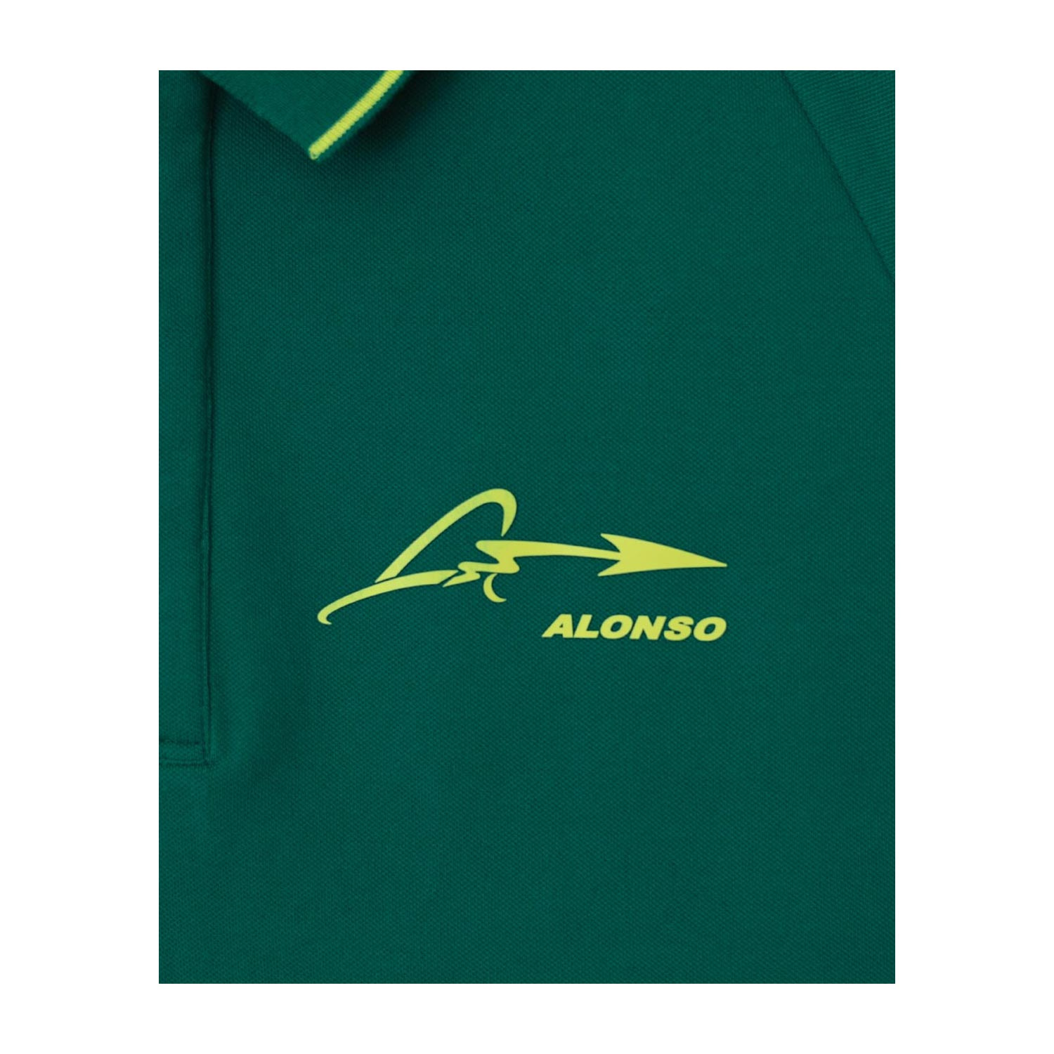 Polo homme Alonso Kimoa Aston Martin F1 2023 vert Vêtements \ Polos