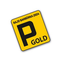 Autocollant de stationnement officiel VIP GOLD Rallye Barborka 2024