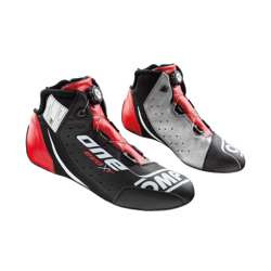 Bottines OMP FIA One EVO X R Noir/Rouge