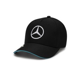 Casquette baseball enfant noire Russell Team Mercedes AMG F1 2024