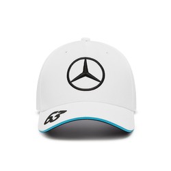 Casquette baseball homme George Russell Mercedes AMG F1 2024 blanche