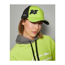 Casquette de baseball Alonso Kimoa Aston Martin F1 vert citron