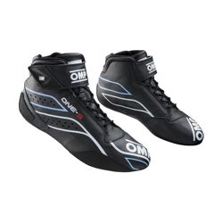 Chaussures de rallye OMP ONE-S MY20 noires (approbation FIA)