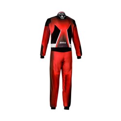 Combinaison FIA Sparco Prime K 8877-2022 noir-rouge