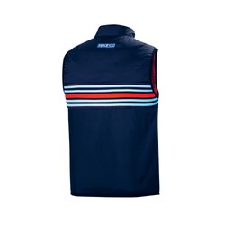 Doudunne sans manches Stripe Sparco Martini Racing bleu marine