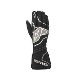 Gants de course Alpinestars Tech-1 ZX V2 noir-blanc (FIA)