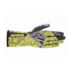 Gants de karting Alpinestars TECH-1 K RACE V2 VERTICAL jaune