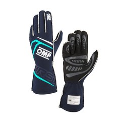 OMP Gants FIA FIRST MY24 bleu marine/bleu clair