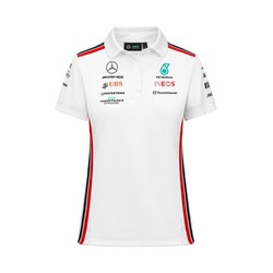 Polo femme Team blanc Mercedes AMG F1 