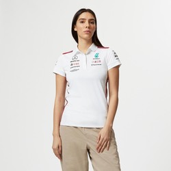 Polo femme Team blanc Mercedes AMG F1 