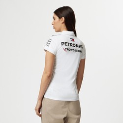 Polo femme Team blanc Mercedes AMG F1 