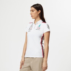 Polo femme Team blanc Mercedes AMG F1 