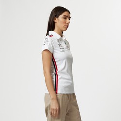 Polo femme Team blanc Mercedes AMG F1 