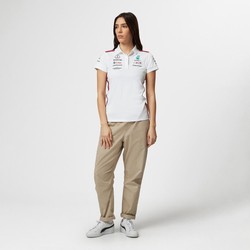 Polo femme Team blanc Mercedes AMG F1 