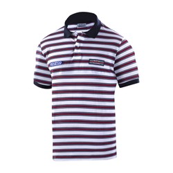 Polo homme Sportline Sparco Martini blanc