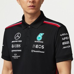 Polo homme Team Black Mercedes AMG F1 