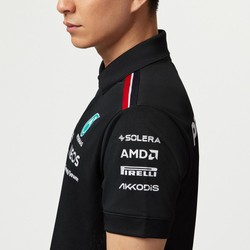 Polo homme Team Black Mercedes AMG F1 