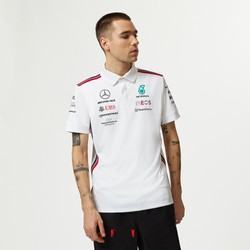 Polo homme Team blanc Mercedes AMG F1 