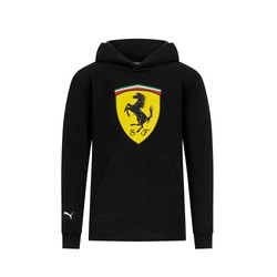 Sweat Enfant Shield Hoodie Black Ferrari F1 2024