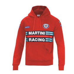 Sweat Homme Capuche Sparco Martini red