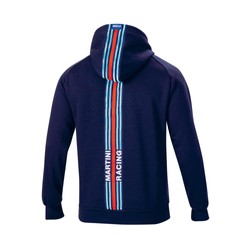 Sweat Homme Capuche Stripe Sparco Martini Racing bleu marine