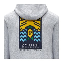 Sweat Homme Graphic grey Ayrton Senna 