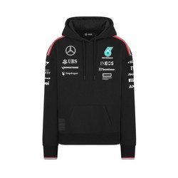 Sweat à capuche surdimensionné noir pour femme Mercedes AMG F1 2024