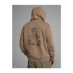 Sweat capuche Dakar DKR ZIP H24 beige