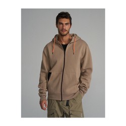 Sweat capuche Dakar DKR ZIP H24 beige