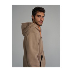 Sweat capuche Dakar DKR ZIP H24 beige