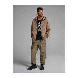 Sweat capuche Dakar DKR ZIP H24 beige