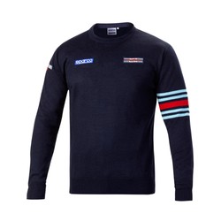 Sweat homme Sparco Martini Crew Neck bleu marine