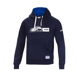 Sweat homme capuche Team M-Sport Sparco bleu foncé