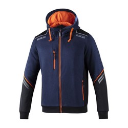 Sweatshirt homme Sparco TECH bleu marine/orange