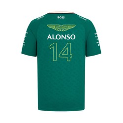 T-shirt enfant vert Alonso Aston Martin F1 2024