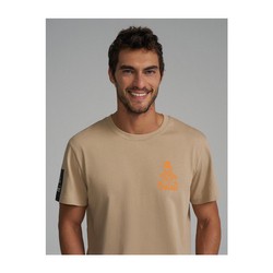 T-shirt homme Dakar DKR DES 0224 beige