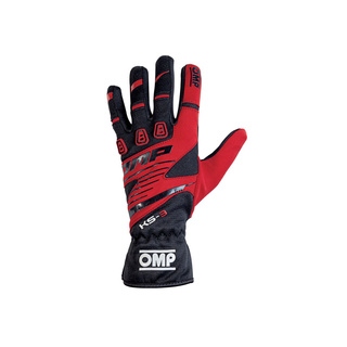Gants OMP KS-3 MY18 noir-rouge