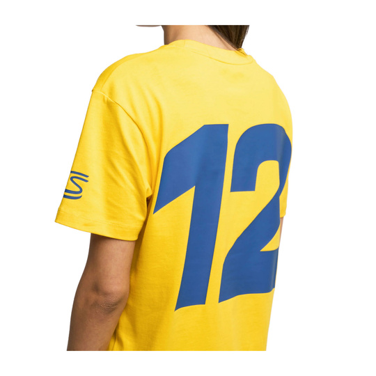 T-shirt homme Hashtag Ayrton Senna F1 2025 jaune