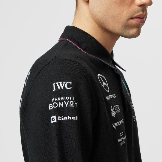 Polo homme LS Team Black Mercedes AMG F1 