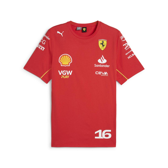 T-Shirt Homme Leclerc Team Ferrari F1 2024