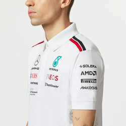 Polo homme Team blanc Mercedes AMG F1 