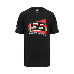 T-shirt homme Sainz Driver Black Ferrari F1 