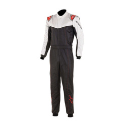 L'ensemble de course Alpinestars STRATOS noir-blanc (FIA)