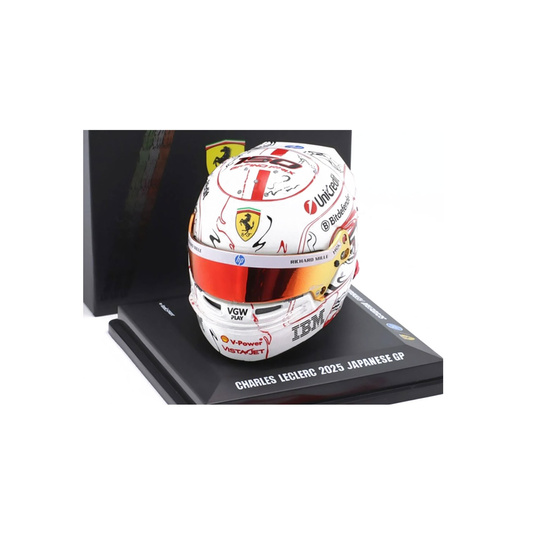 Miniature 1:5 Casque Charles Leclerc Japan GP Scuderia Ferrari