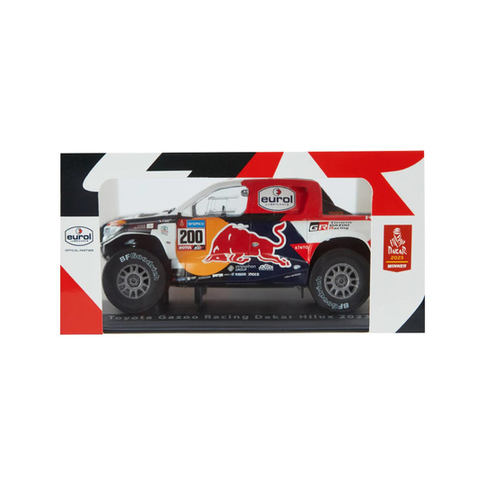 Maquette de voiture 1:24 Dakar Winner HILUX T1+ Toyota Gazoo Racing