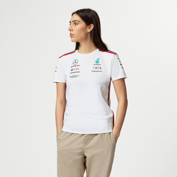 T-shirt femme Team blanc Mercedes AMG F1 