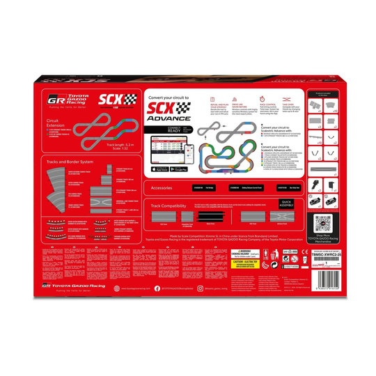 Toyota Gazoo Racing YARIS Rally1 Circuit de voitures miniatures SCX à l'échelle 1:32
