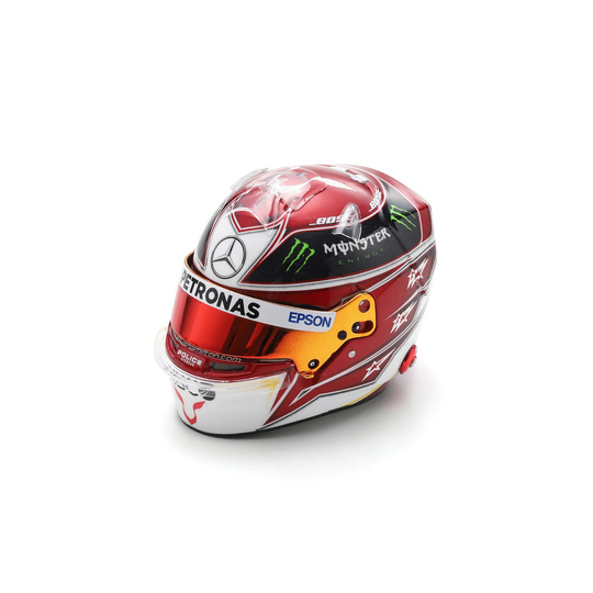 Miniature 1:5 Casque Lewis Hamilton Austin GP 2019 Mercedes AMG F1